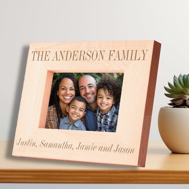 Family Custom Name Personalised Etched Frames (Creator Uploaded)