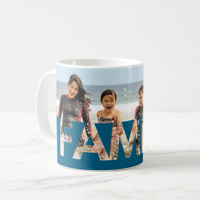 Family Custom Photo Coffee Mug (Front Left)