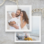 Family Customised Keepsake Two Photo Double Sided  Key Ring<br><div class="desc">Celebrate your most meaningful moments with this Family Customised Keepsake Two Photo Double-Sided Keychain. Add two of your favourite family photos — one on each side — along with a name, special date, or short message for a personalised touch. Whether it's a memory from a family vacation, a candid with...</div>