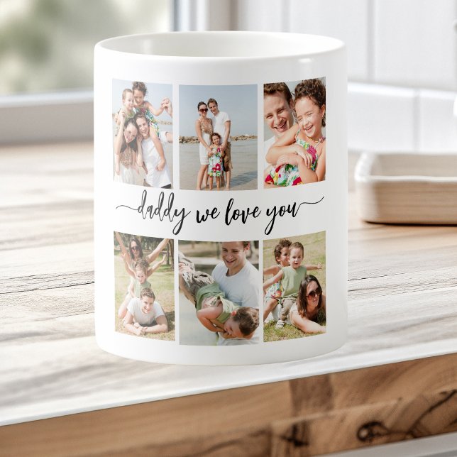 Family Dad - Father's Day Photo Collage Coffee Mug (Creator Uploaded)