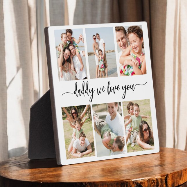 Family Dad - Father's Day Photo Collage Plaque (Creator Uploaded)