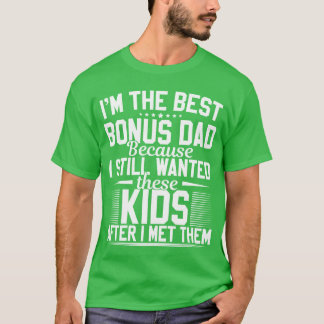 Family Daddy Best Stepdad Father Fathers Day funny T-Shirt