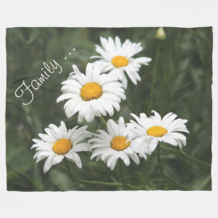 Family Daisy Fleece Blanket