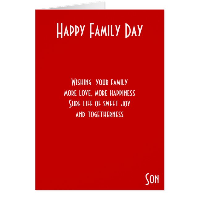 Family day son (Front)