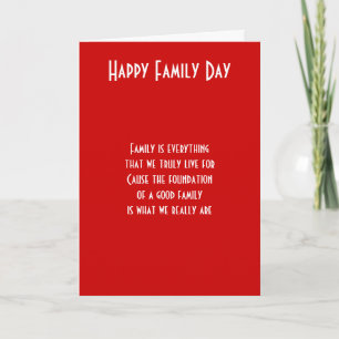 Family day together card