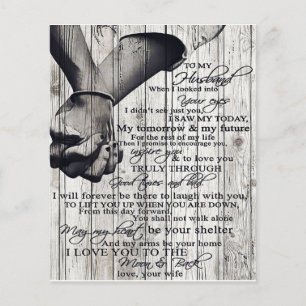 Family Decoration, To My Husband Letter Flyer