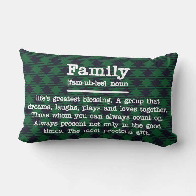 Family definition (add your own photo) lumbar cushion (Back)