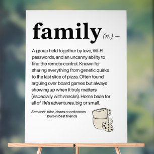 Family Defintion Acrylic Sign