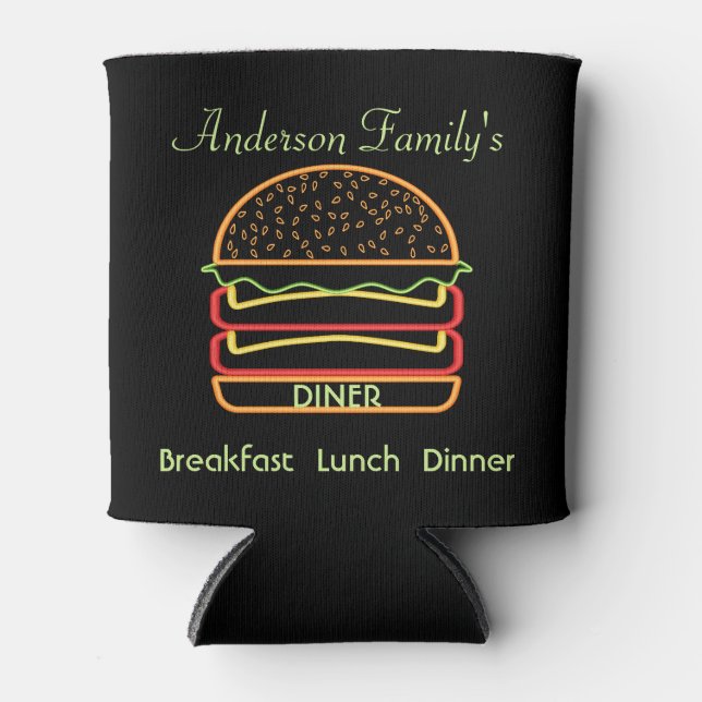 Family Diner Can Coolers (Front)