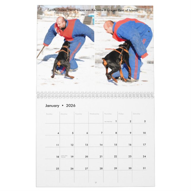 Family Dobes Protection Calendar 2013 (Jan 2026)