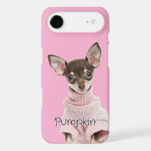 Family Dog Photo Solid Pink Colour