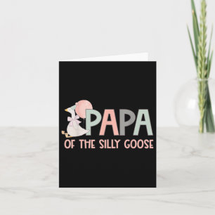 Family Duck 1st Birthday Papa Of The Silly Goose B Card
