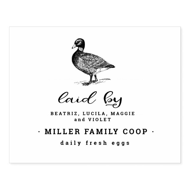 Family Duck Farm | Egg Carton Stamp (Imprint)