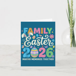 Family easter 2026 matching outfit making memories card