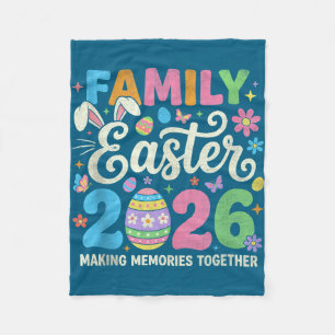 Family easter 2026 matching outfit making memories fleece blanket