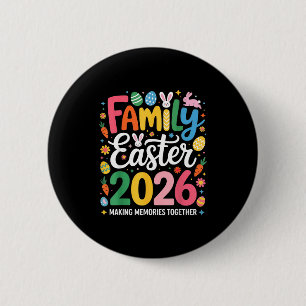 Family Easter 2026 Matching Squad Cute Bunny Men W 6 Cm Round Badge
