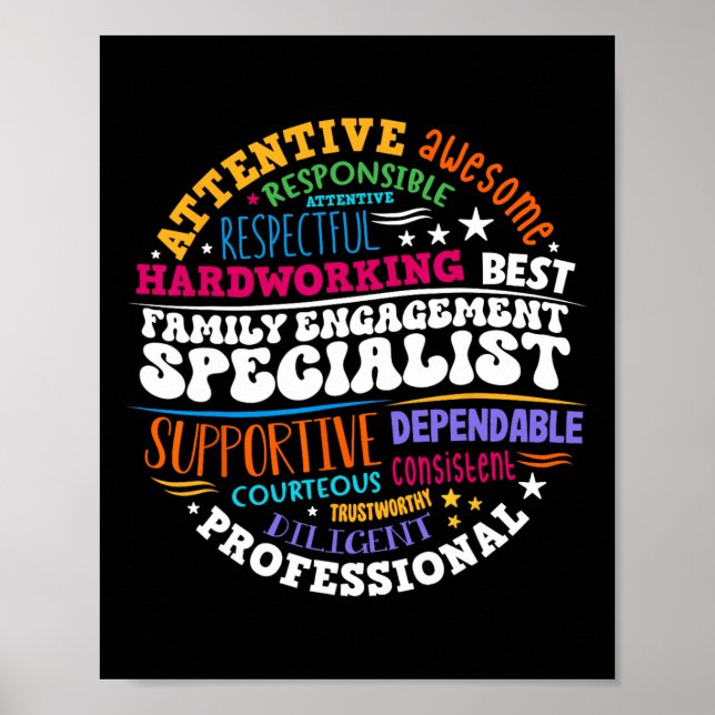 Family Engagement Specialist Appreciation Back To  Poster (Front)