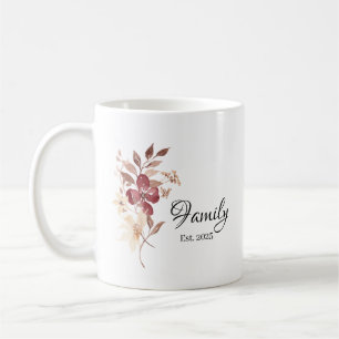 Family Est. Year – Established Family Milestone Coffee Mug