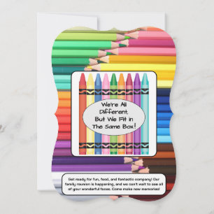 Family Family Reunion Invitation Card Shape