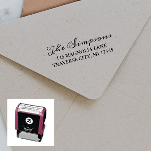 Family Fancy Return Address Self-inking Stamp