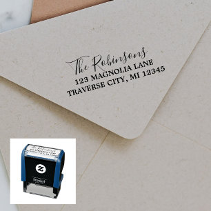 Family Fancy Return Address Self-inking Stamp