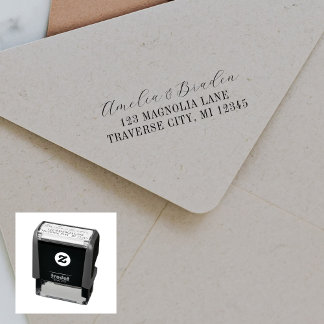 Family Fancy Return Address Self-inking Stamp