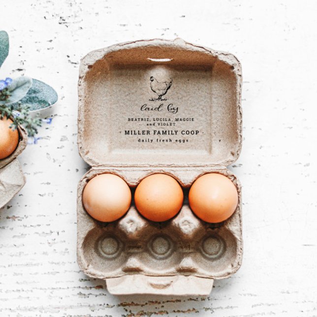 Family Farm Chicken Egg Carton Stamp (Creator Uploaded)