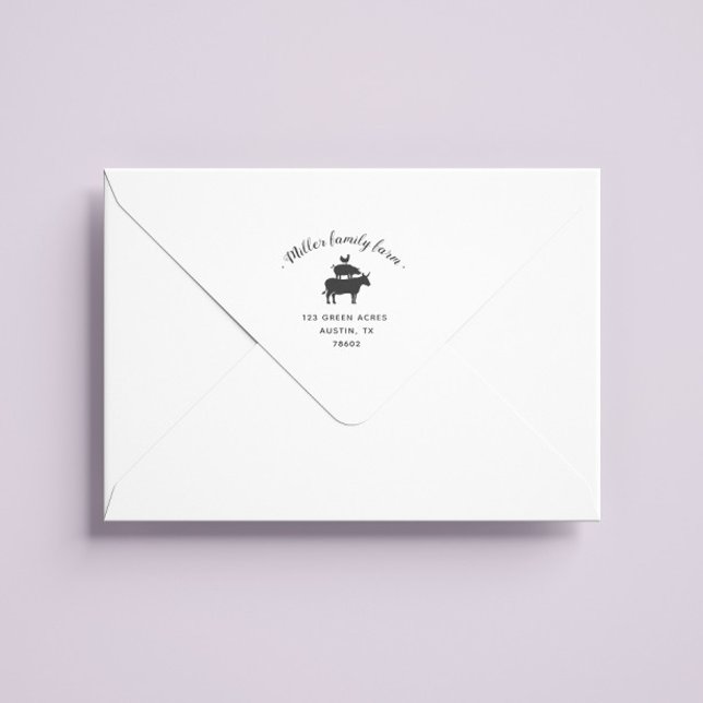 Family Farm | Return Address Stamp (Creator Uploaded)