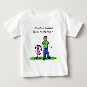 Family Father and Daughter Art Custom T-Shirt