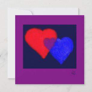 "Family" Father, Mother and Child by Miriam Kilmer Invitation