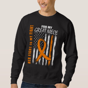 Family Fight Great Niece Leukemia Awareness USA Fl Sweatshirt