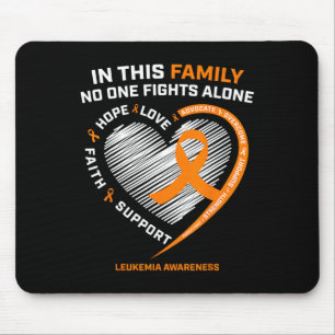 Family Fight Leukemia Awareness Products Gift Men  Mouse Pad