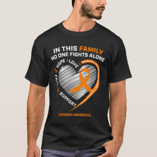Family Fight Leukemia Awareness Products Gift Men T-Shirt