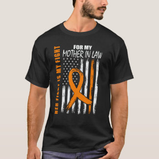 Family Fight Mother In Law Leukaemia Awareness USA T-Shirt