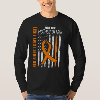 Family Fight Mother In Law Leukemia Awareness USA T-Shirt