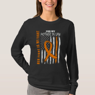 Family Fight Mother In Law Leukemia Awareness USA T-Shirt