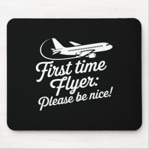Family First Plane Ride Kids First Time Flyer Mouse Pad