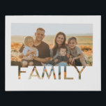 family frame with personalised photo faux canvas print<br><div class="desc">cute and lovely family frame with personalised photo. Great gift for family members!</div>
