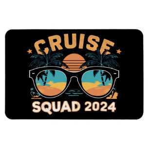 Family Friends Vacation Cruising Ship Trip 2024 Magnet