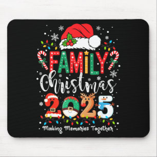 Family Funny Christmas Matching 2025 Santa Tee Paj Mouse Pad