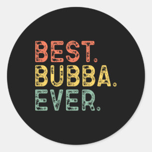Family Funny Retro Vintage Best Bub Ever Classic Round Sticker