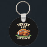 Family Funny Turkey Thanksgiving Boys Mens Footbal Key Ring<br><div class="desc">Family Funny Turkey Thanksgiving Boys Mens Football Turkey And Touchdowns</div>