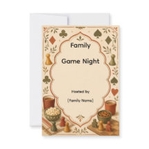 Family Game Night Invitation