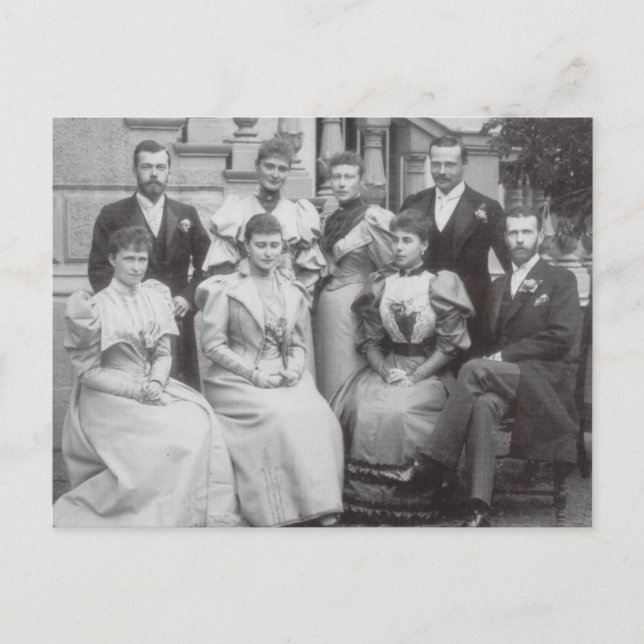 Family gathering ROMANOV - RUSSIA - HESSEN #D007 Postcard (Front)