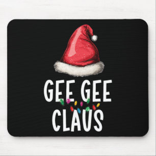 Family Gee-gee Claus Christmas Santas Pajama Match Mouse Pad