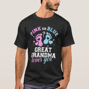 Family Gender Reveal Grandma Love You T-Shirt
