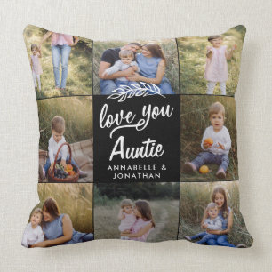 family gift 8 photo grandchild simple  cushion
