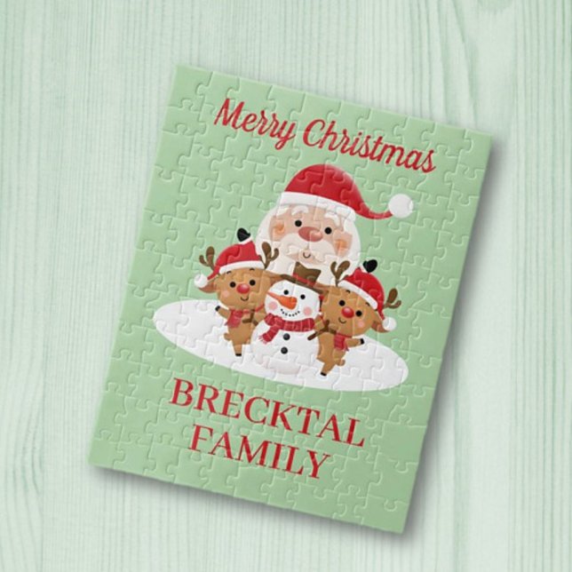 Family Gift! Personalised Christmas Jigsaw Puzzle (Creator Uploaded)