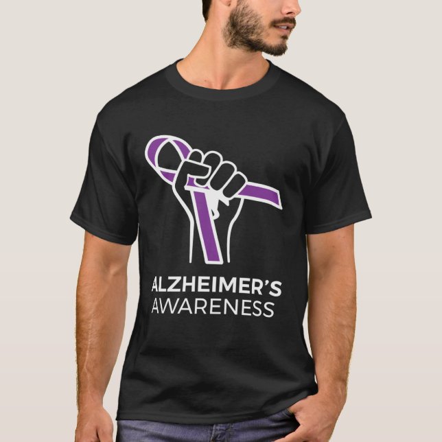 Family Gifts for Survivors Alzheimer's Disease Awa T-Shirt (Front)