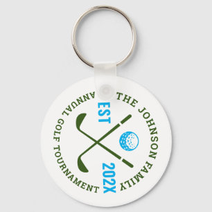 Family Golf Tournament   Custom Logo Key Ring